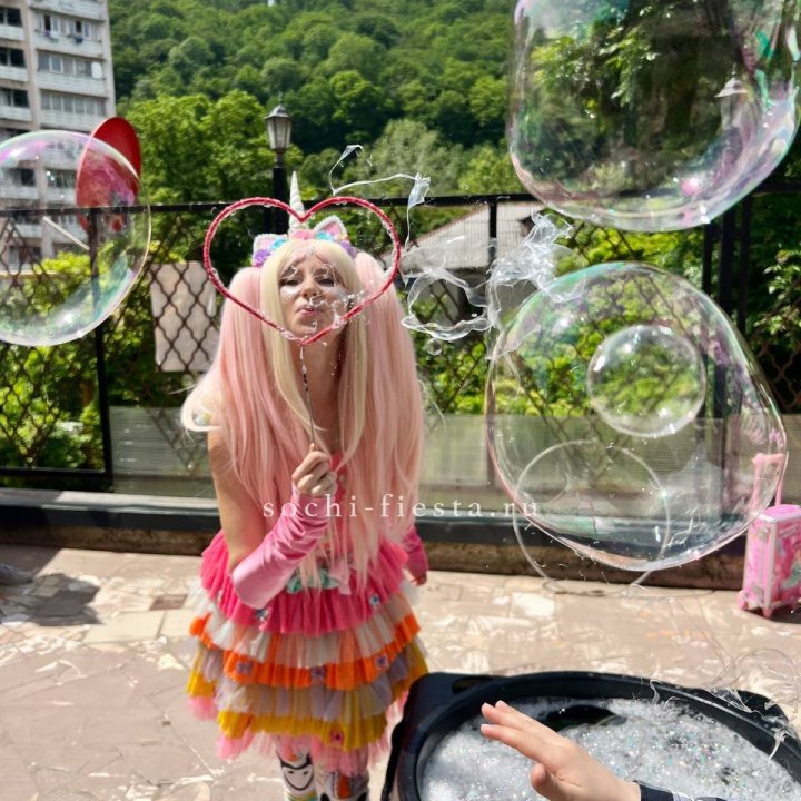Шоу мыльных пузырей в Прокопьевске