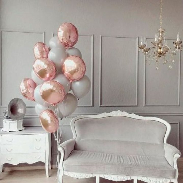 Фонтан шаров "Софт рози" в Прокопьевске