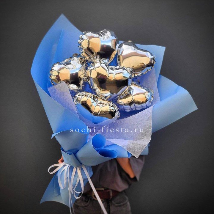 Букет из шаров сердец  №2 в Прокопьевске