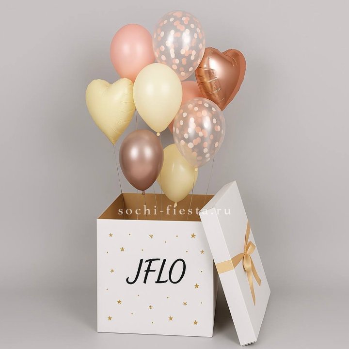 Коробка-сюрприз с шарами №2 в Прокопьевске