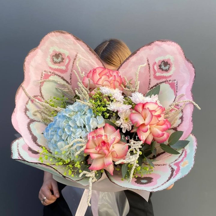 Дизайнерский букет бабочка №5 в Прокопьевске