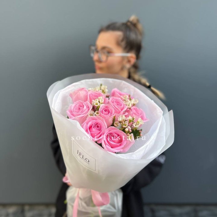 Букет розовых роз  в Прокопьевске