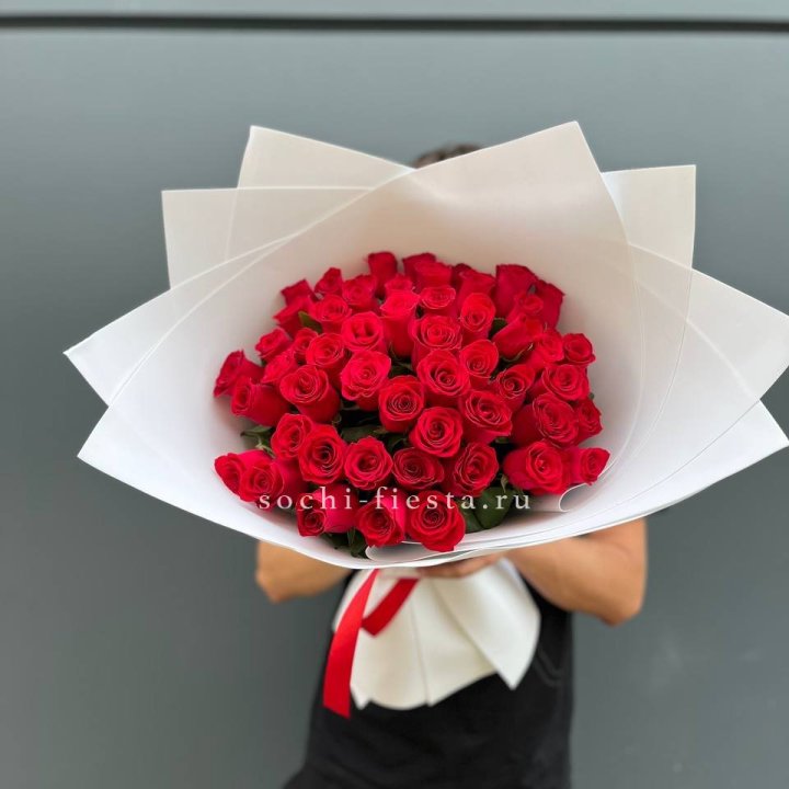 51  красная роза в Прокопьевске