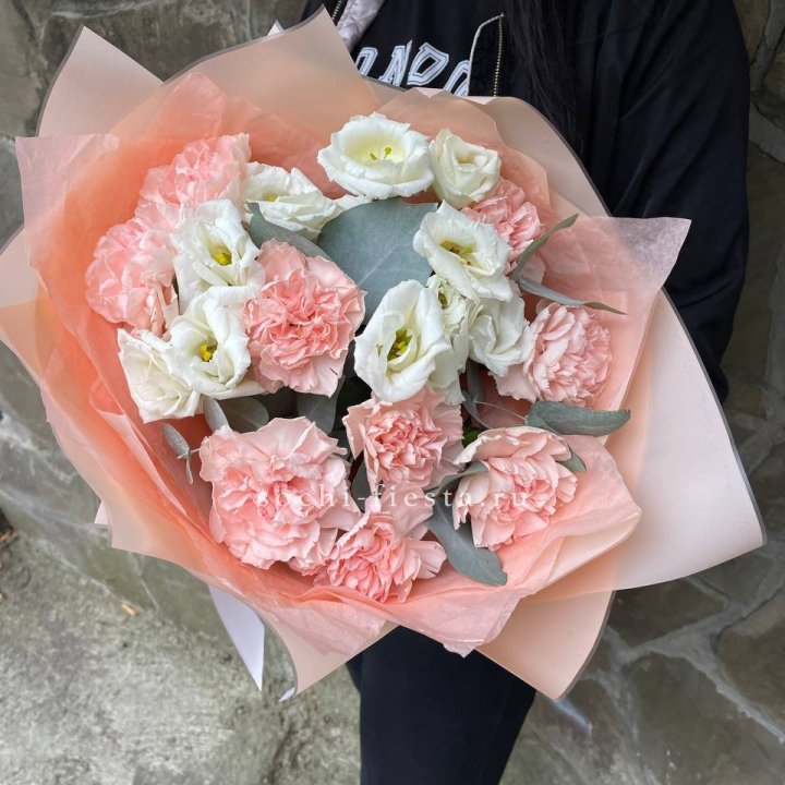  Букет диантусов "Пич" в Прокопьевске