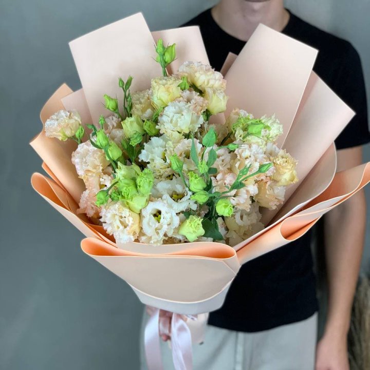 Букет эустом "Крем" в Прокопьевске