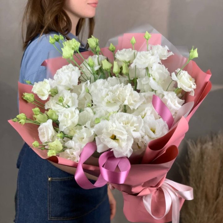 Букет эустом "Пудра" в Прокопьевске