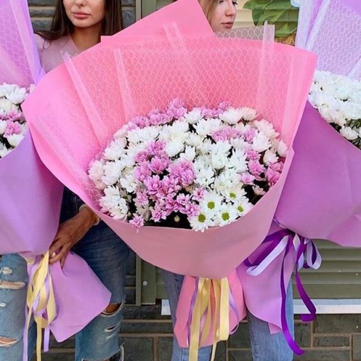 Букет хризантем №3 в Прокопьевске