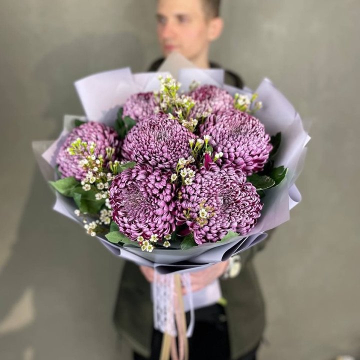 Букет хризантем "Палермо" в Прокопьевске