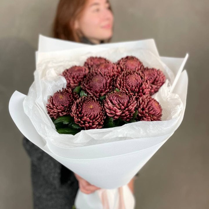 Букет хризантем "Касиопия" в Прокопьевске