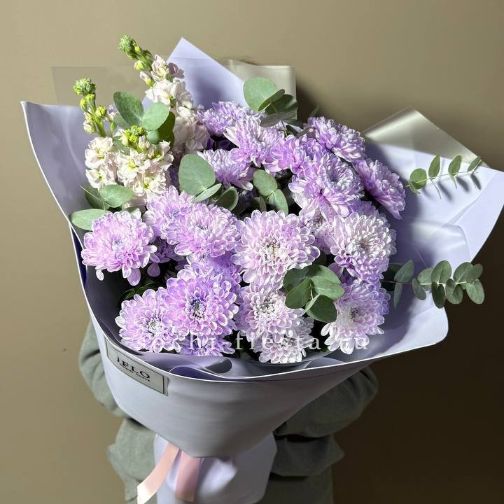 Дуо хризантема и маттиола в Прокопьевске