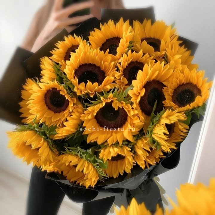 Букет подсолнухов "Гига" в Прокопьевске
