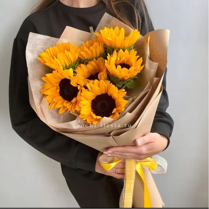 Букет из подсолнухов в Прокопьевске