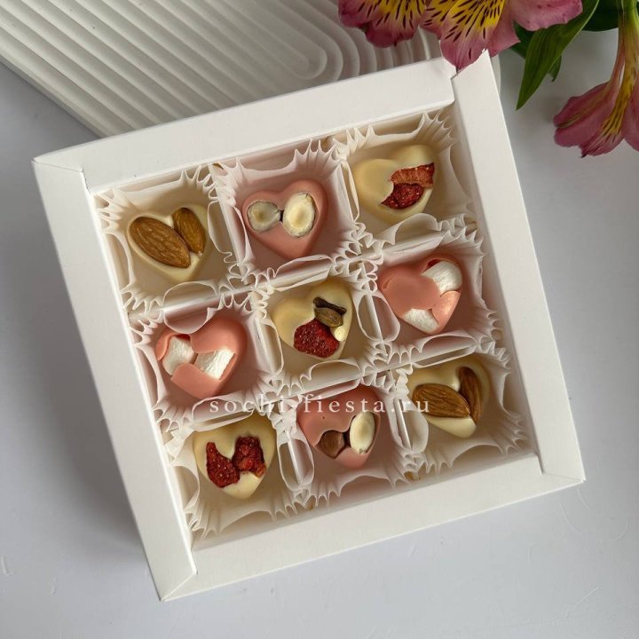Набор конфет из бельгийского шоколада Сердца в Прокопьевске