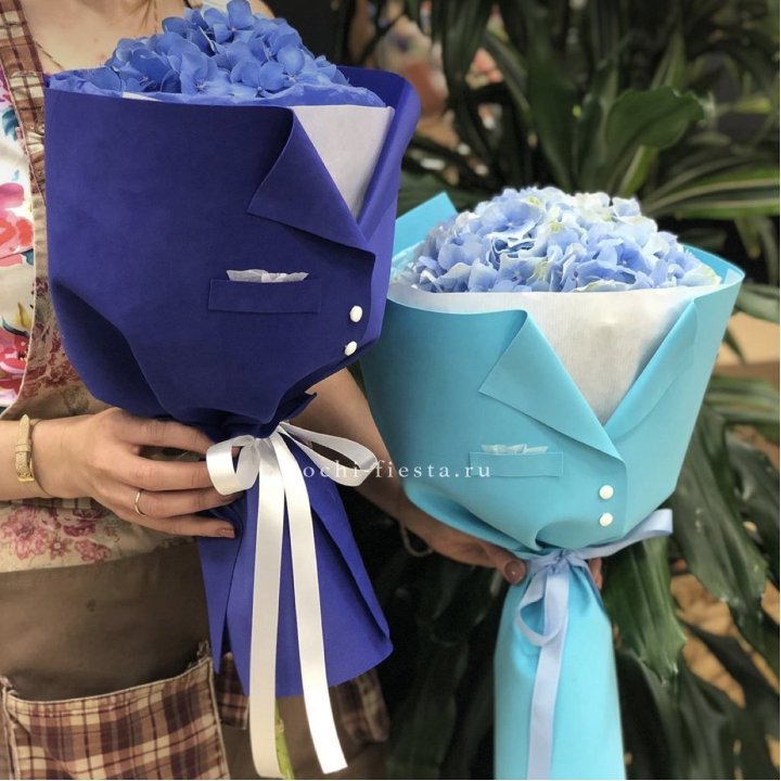 Букет с гортензией с пиджаком в Прокопьевске