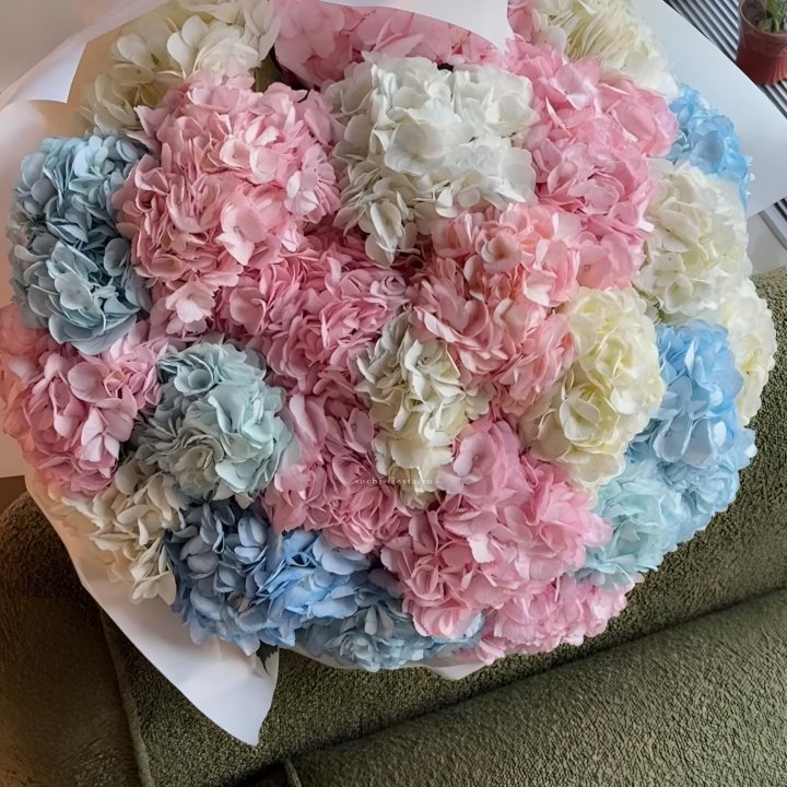 Букет гортензий микс в Прокопьевске