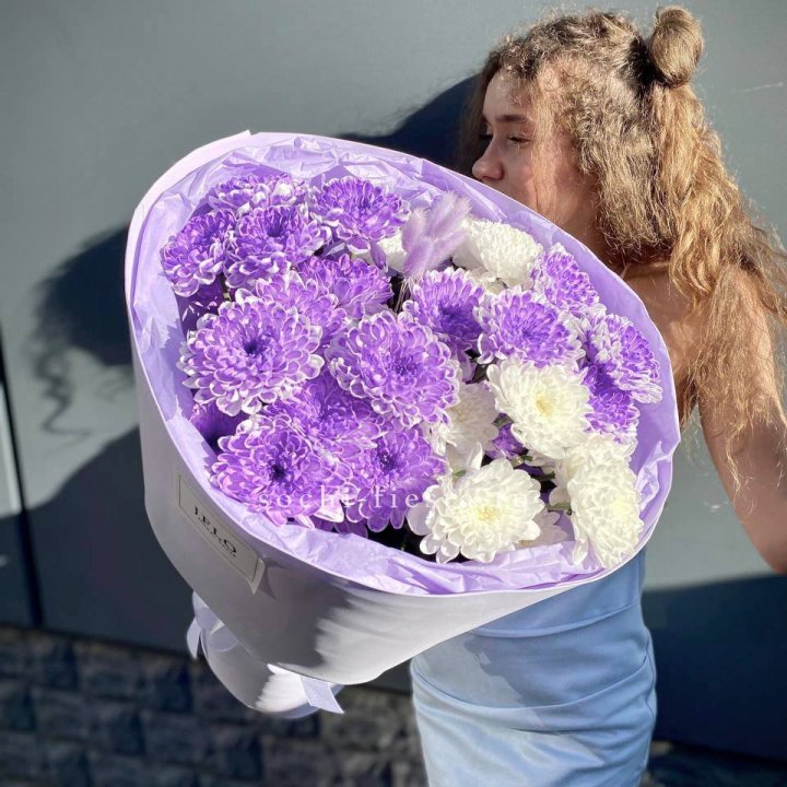  Букет хризантем "Сирена" в Прокопьевске