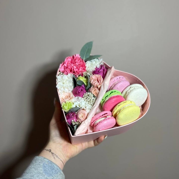 Дуо цветы и макаронсы в Прокопьевске