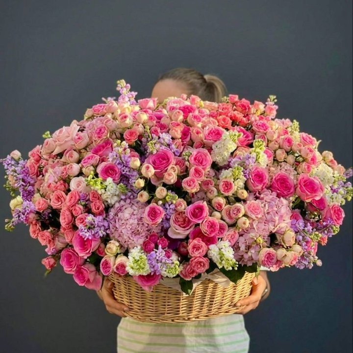 Цветочная корзина гигант №5 в Прокопьевске