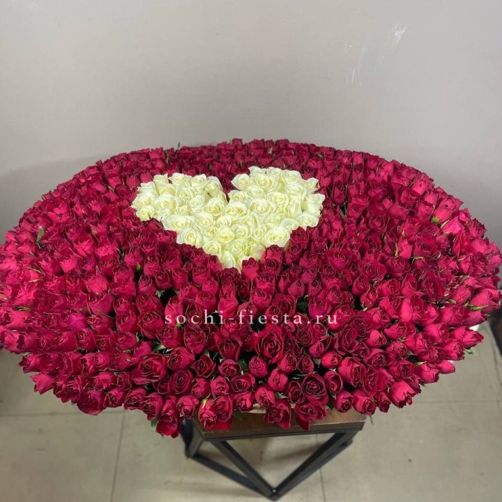 501 роза в корзине в Прокопьевске