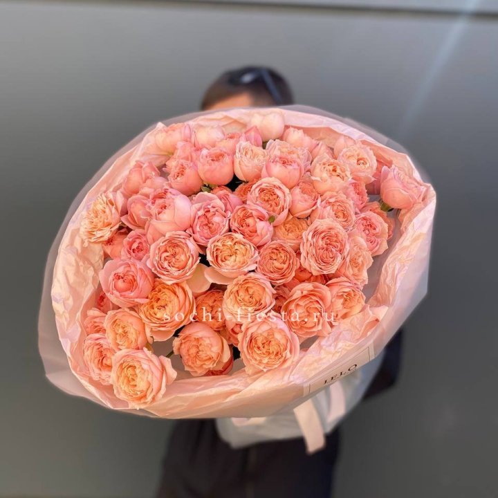 Букет из 21 пионовидной розы Джульетта в Прокопьевске