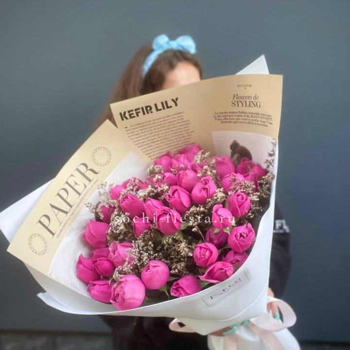 Пионовидные розы баблс №3 в Прокопьевске