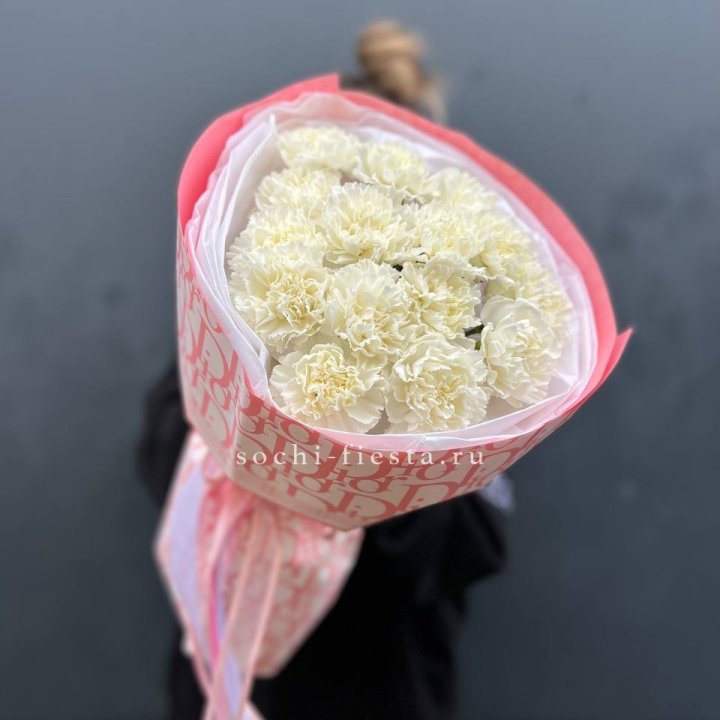 Белые диантусы №2 в Прокопьевске