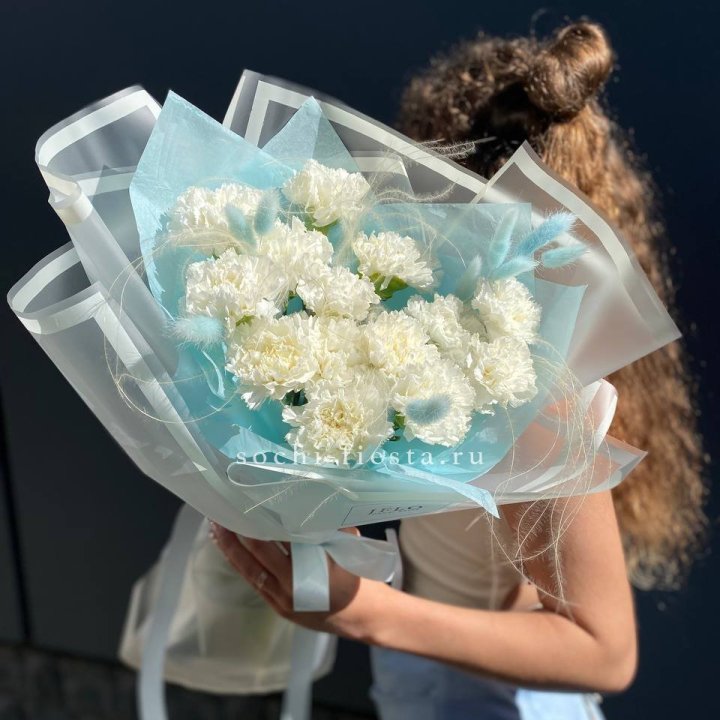 Воздушный букет из диантусов  в Прокопьевске