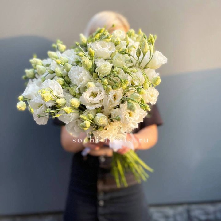 Букет эустом под ленту  в Прокопьевске