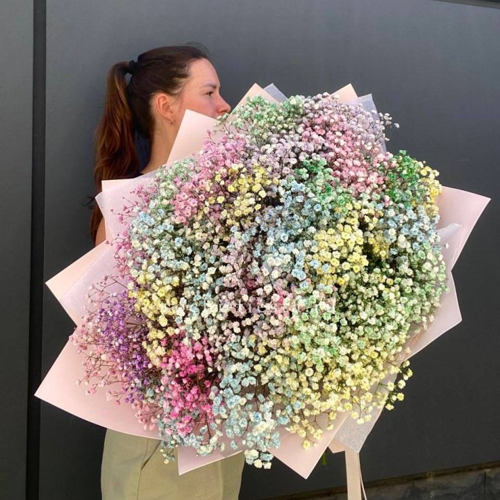 Пышный букет из гипсофил  в Прокопьевске