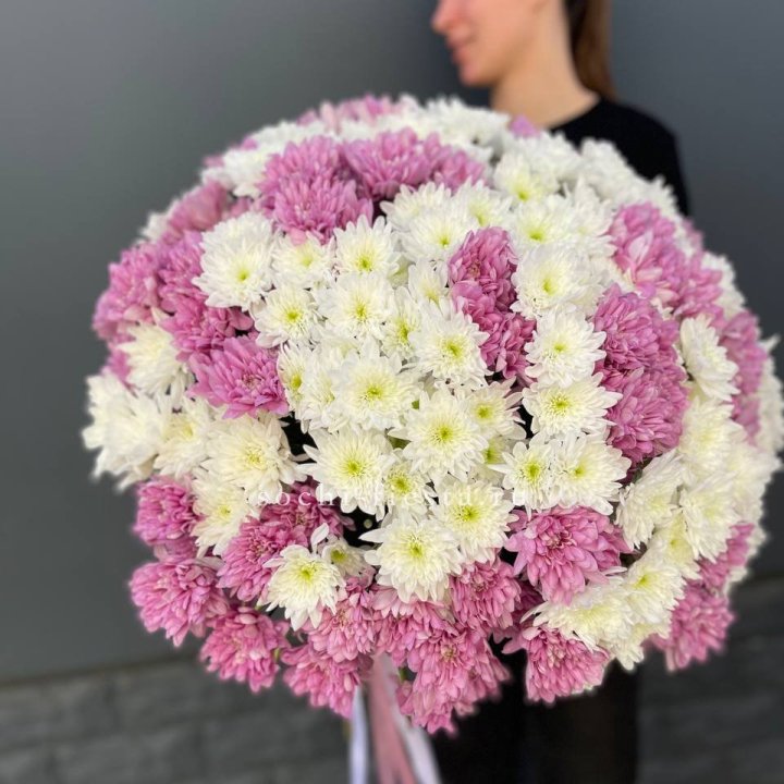  Букет 25 хризантем микс в Прокопьевске