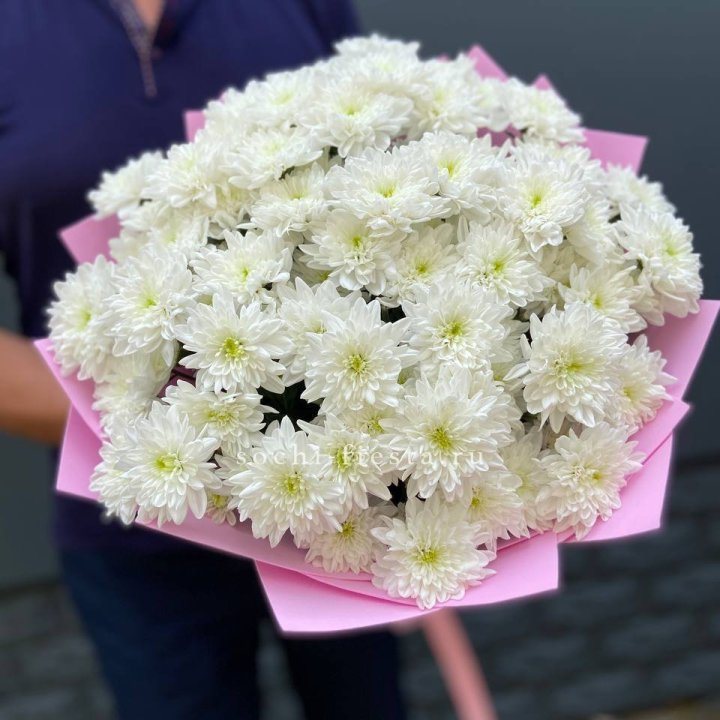 Букет 15 хризантем  в Прокопьевске