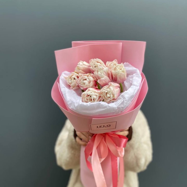 9 нежных тюльпанов в Прокопьевске