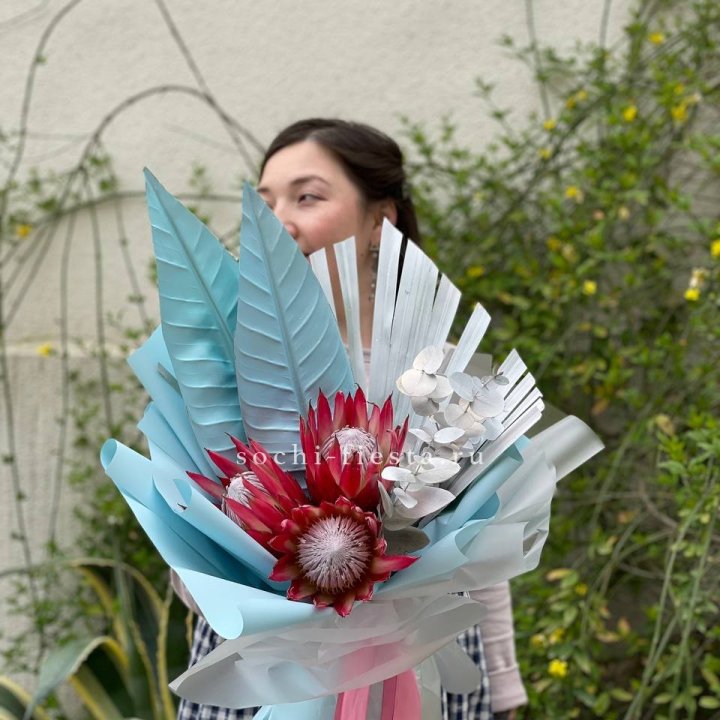 Букет из протеи "Клеопатра-2" в Прокопьевске