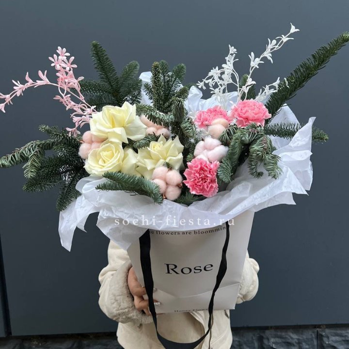 Цветочная сумка с нобилисом в Прокопьевске