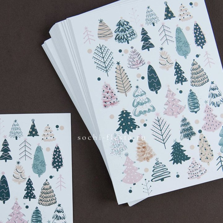 Открытка к букету "Елки" в Прокопьевске