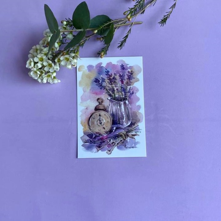 Открытка к букету "Часы" в Прокопьевске