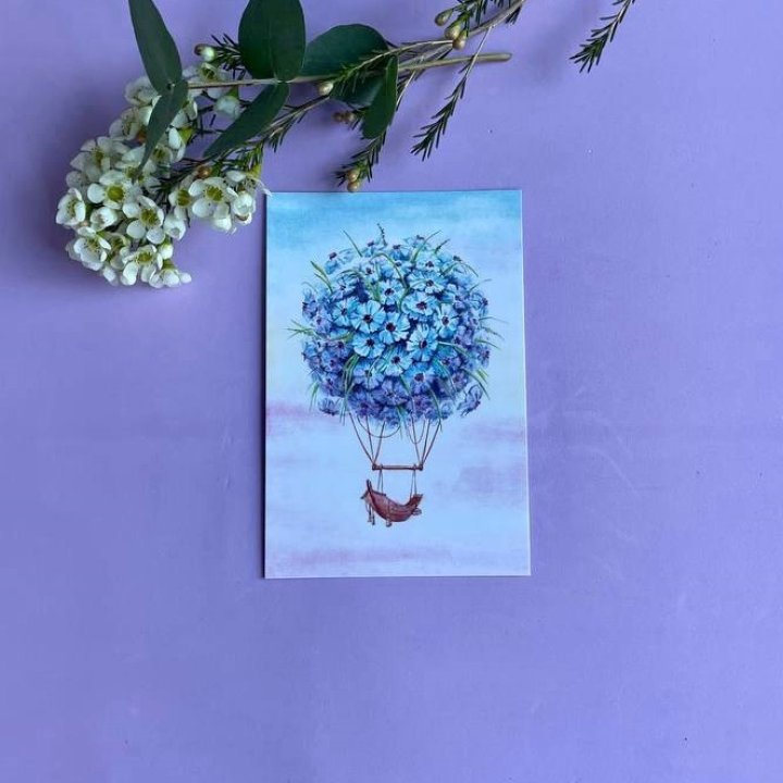 Открытка к букету "Флоростат" в Прокопьевске