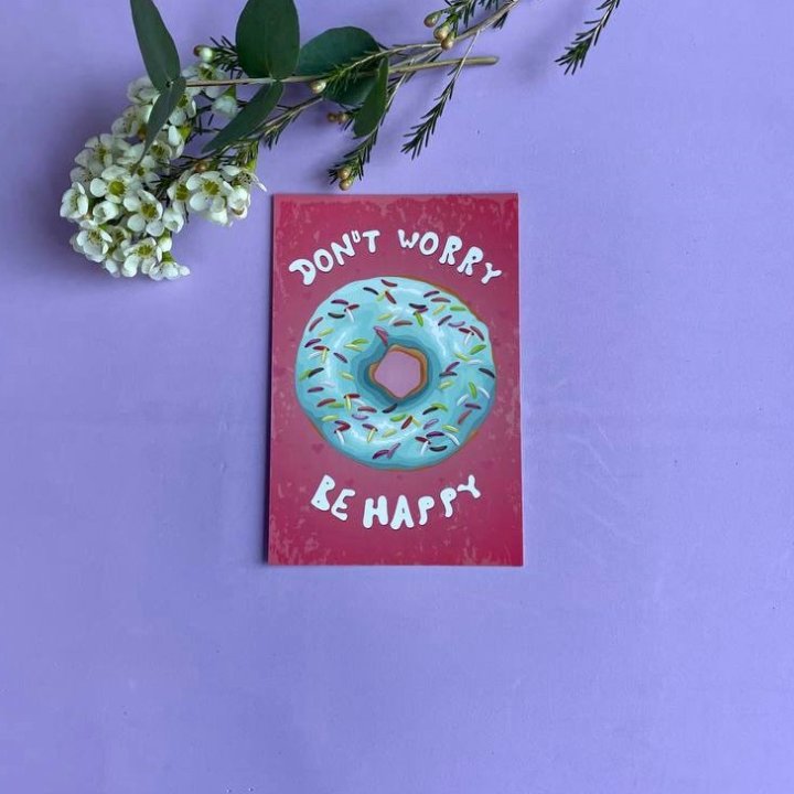 Открытка к букету "Не волнуйся..." в Прокопьевске