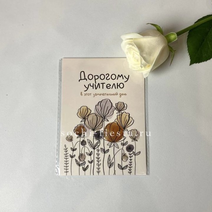 Открытка к букету "Дорогому учителю" в Прокопьевске