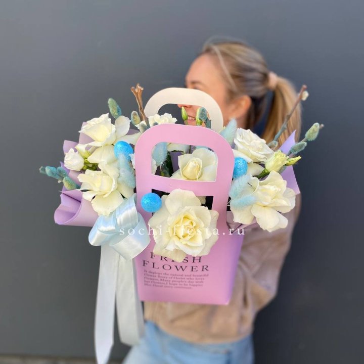 Цветочная сумочка "Пасхальная композиция" в Прокопьевске