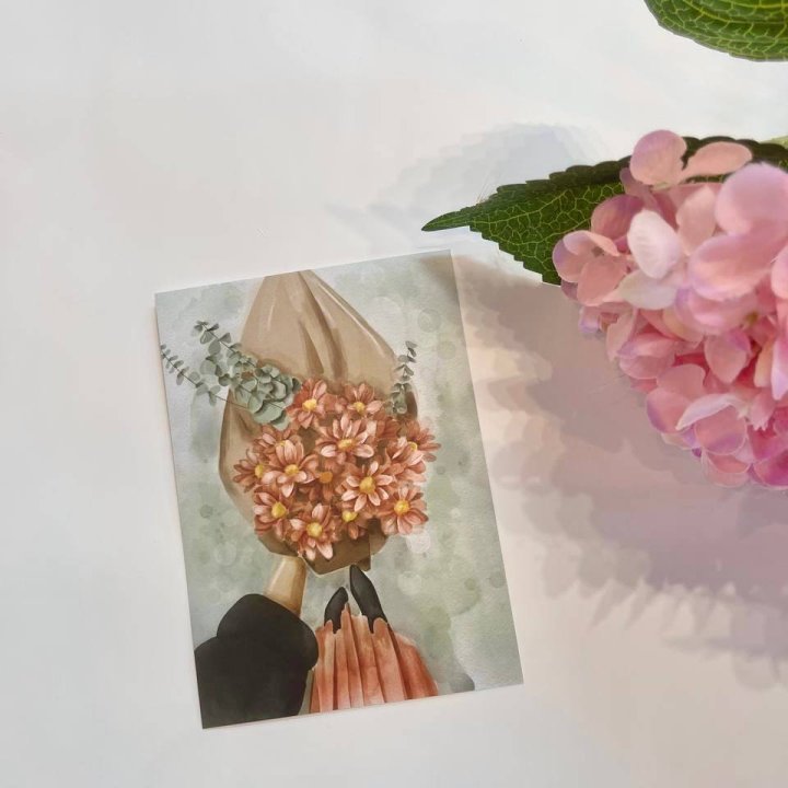 Открытка к букету "Букет" в Прокопьевске