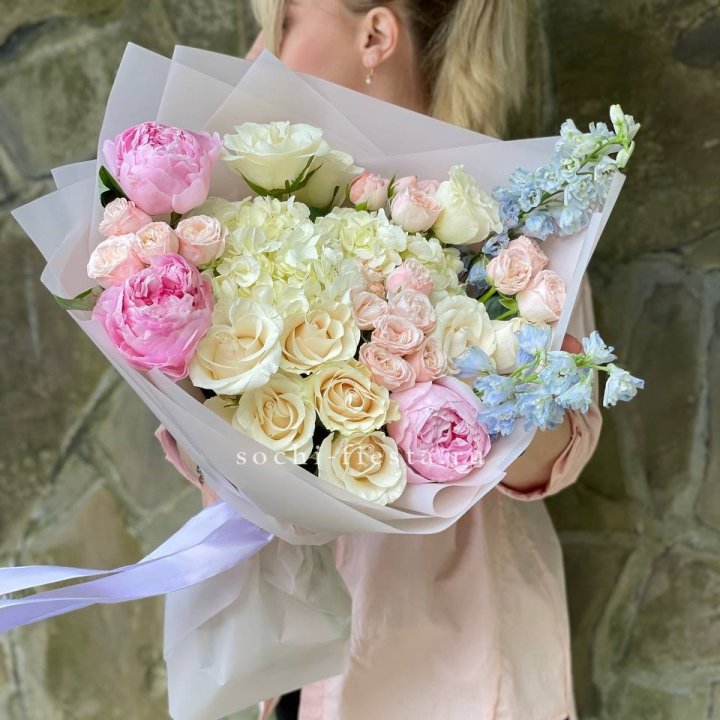 Букет с пионами "Богема" в Прокопьевске