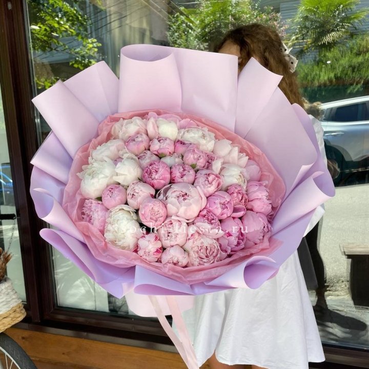 51 розовый пион в Прокопьевске