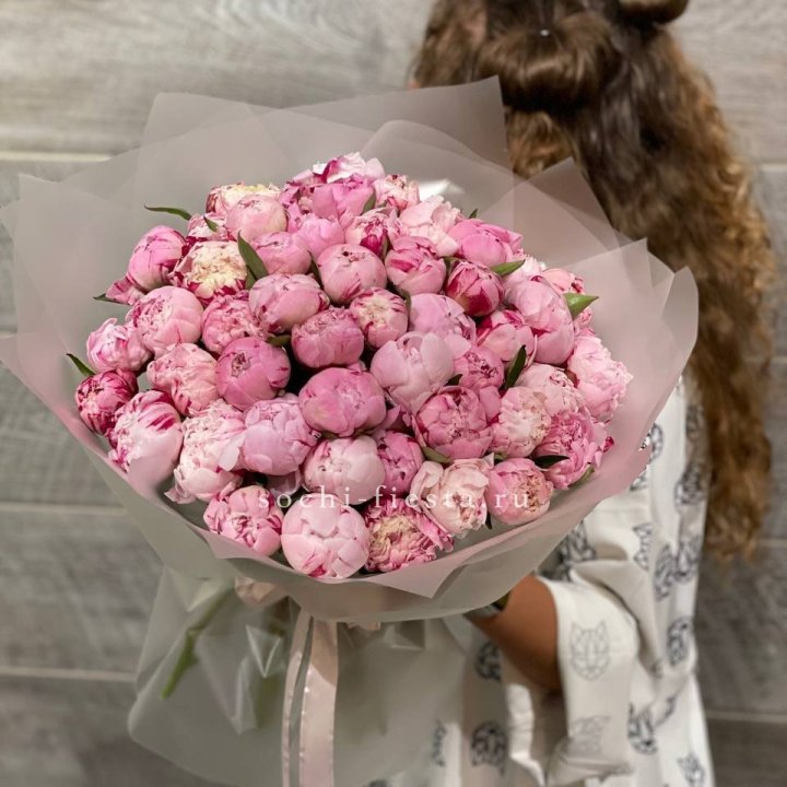 51 розовый пион в Прокопьевске