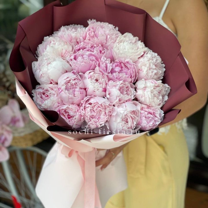 Букет с пионами №5 в Прокопьевске