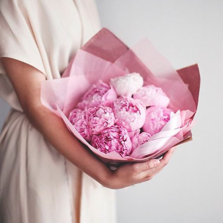 9 зефирных пионов в Прокопьевске