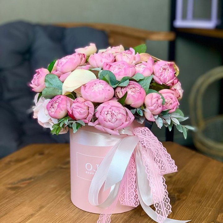 Композиция с пионами №1 в Прокопьевске