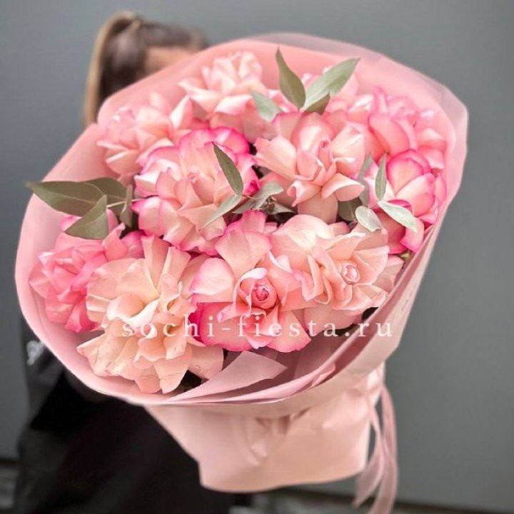 Нежно- розовые французские розы Венди в Прокопьевске