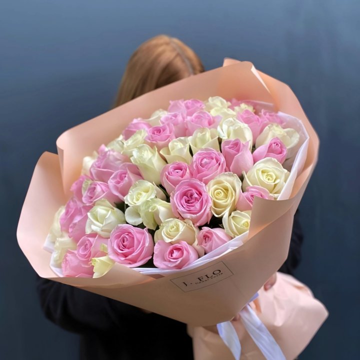 55 роз микс нежности в Прокопьевске