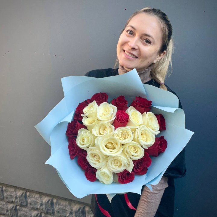 27 роз "Сердце" в Прокопьевске